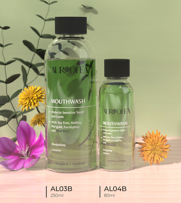 Bain de bouche à l’Aloe Vera 80 ml | Enrichi en Tea Tree, Mauve, Calendula et Eucalyptus