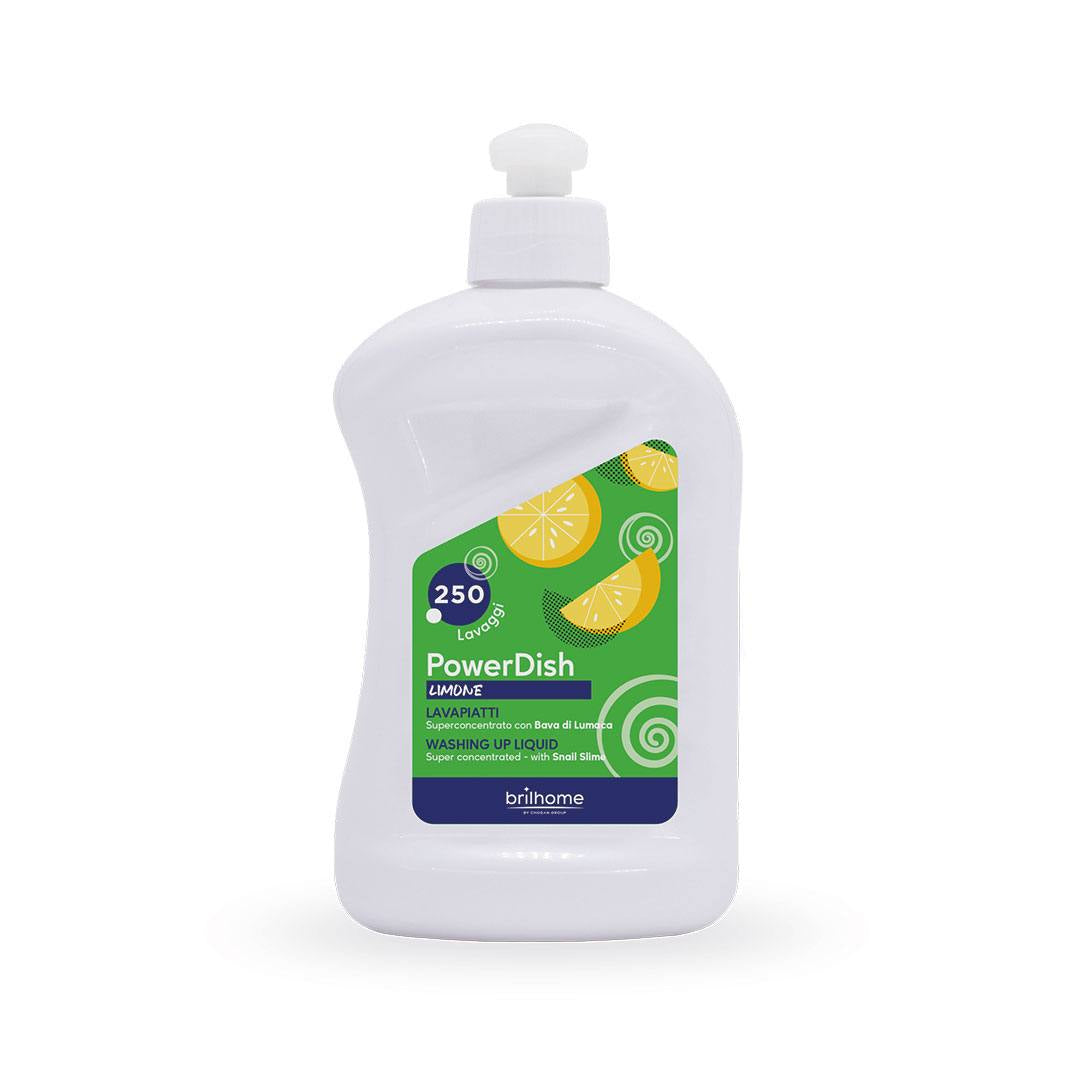 Liquide vaisselle PowerDish BrilHome Chogan Citron à la bave d'escargot, 500 ml
