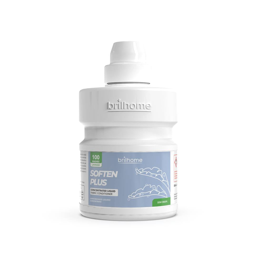 Adoucissant Soften Plus BrilHome Chogan Rosée fraîche, 500 ml