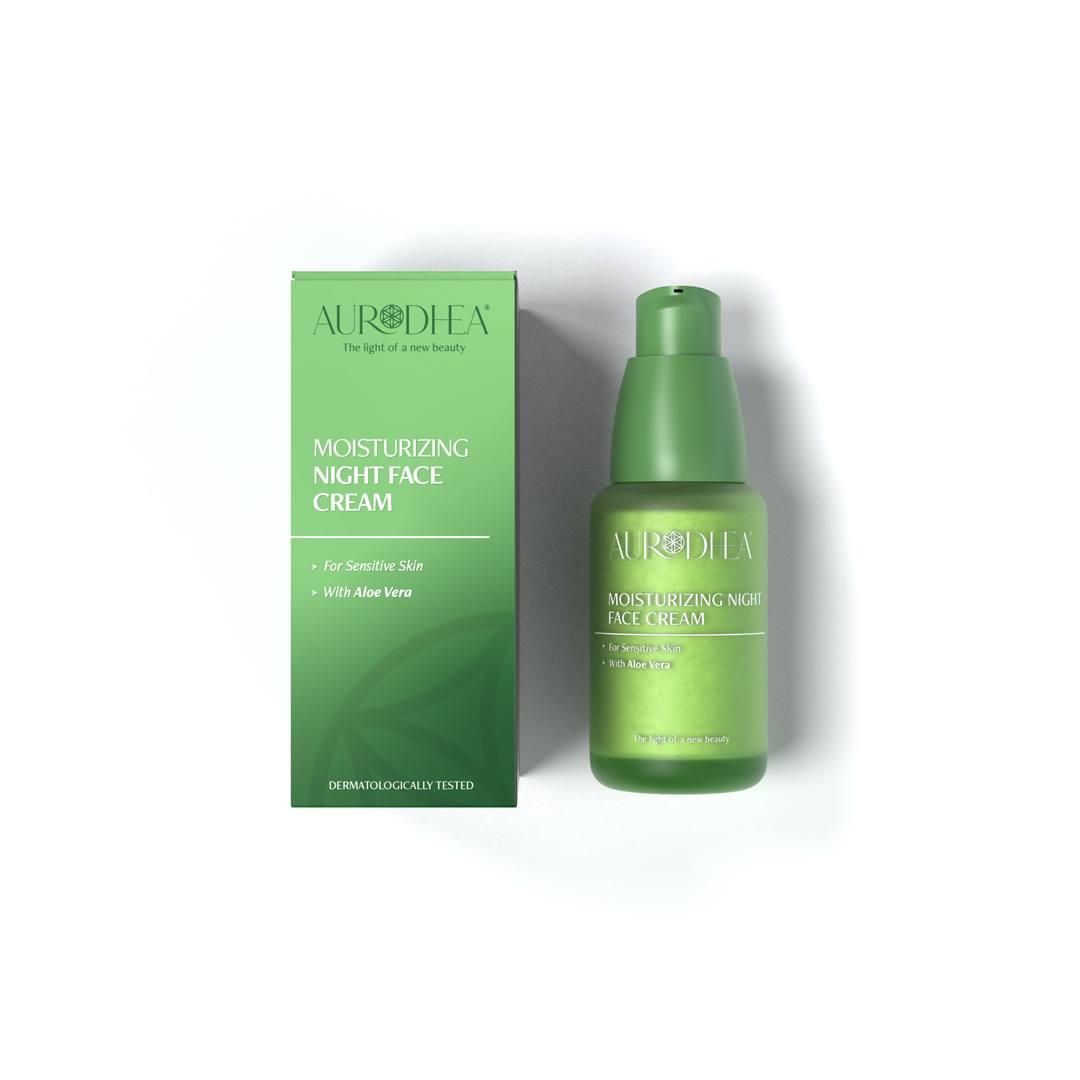 Crème de nuit à l'aloe vera Aurodhea AL12 50 ml