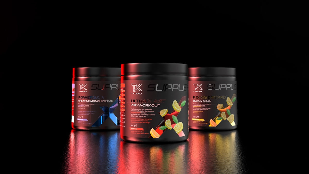 Gamme Tytanix SuppleFit : UltraBlast, PowerGain et RecoveryPro
