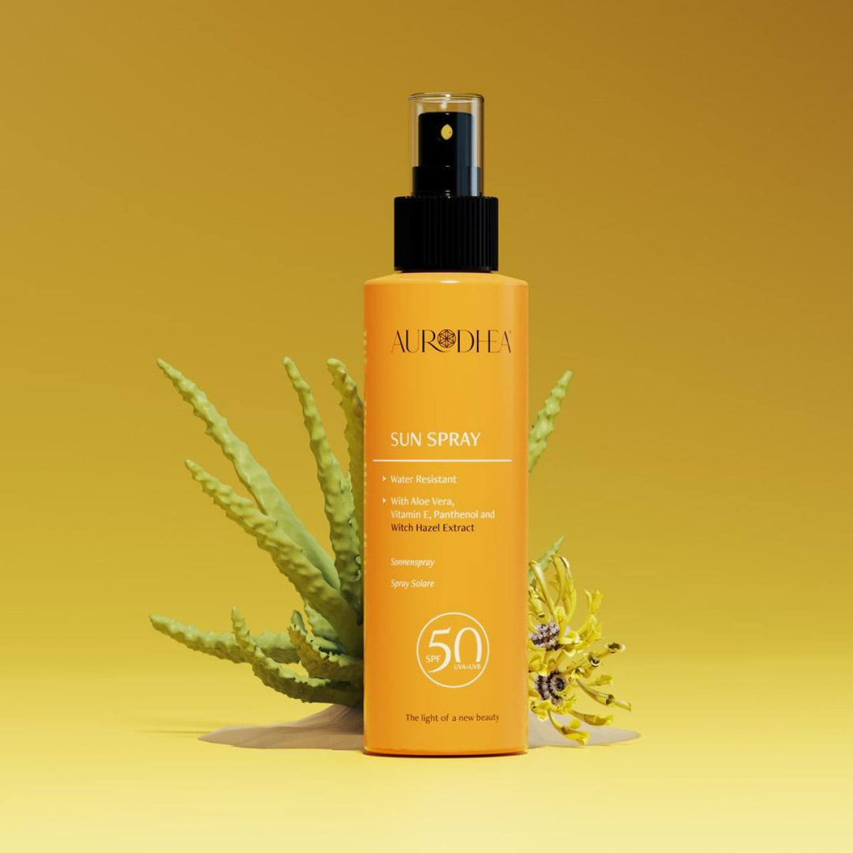 Spray solaire SPF 50 Aurodhea, haute protection