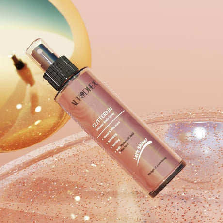 Glitterain Golden Shimmer, paillettes dorées sur la peau
