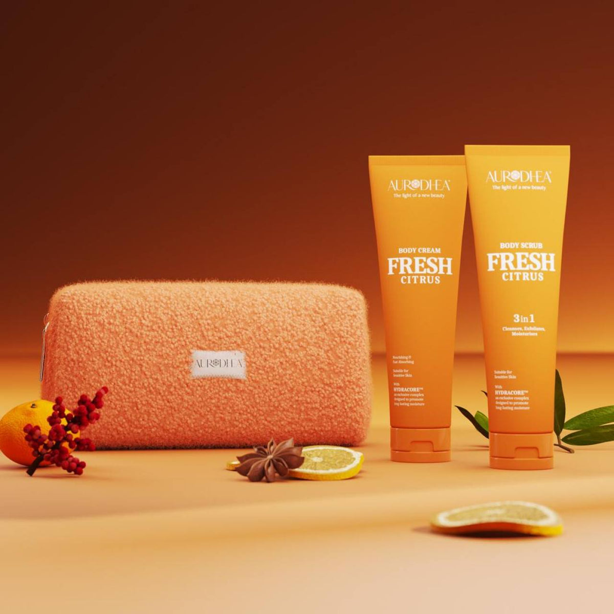 Contenu du coffret Fresh Citrus Aurodhea