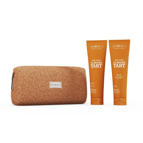 Coffret corps Almond Tart Aurodhea BSET002 – gommage, crème et trousse Teddy