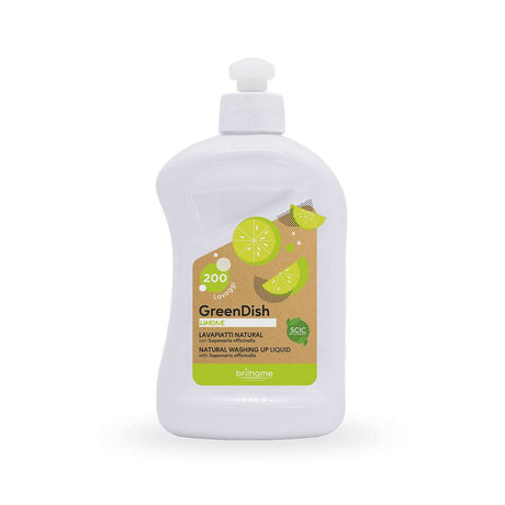 Liquide vaisselle GreenDish BrilHome Chogan Citron à la saponaire officinale, 500 ml