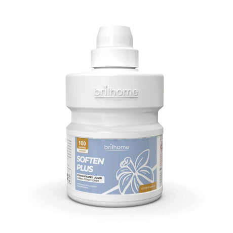 Adoucissant Soften Plus BrilHome Chogan Cœur de vanille et fleurs d'or, 500 ml