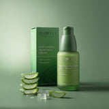 Crème de nuit aloe vera Aurodhea – pot et étui