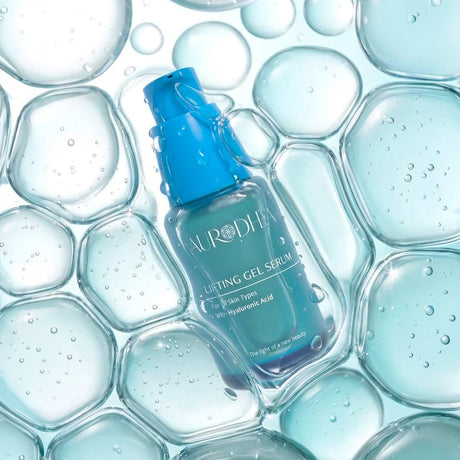 Sérum gel tenseur Aurodhea – flacon pompe et étui