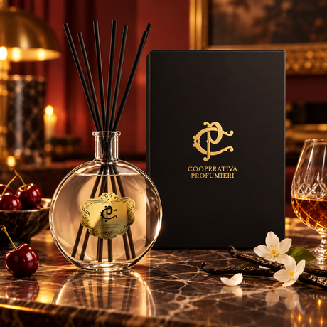 Fruity Blend – diffuseur à bâtonnets en ambiance intérieure élégante