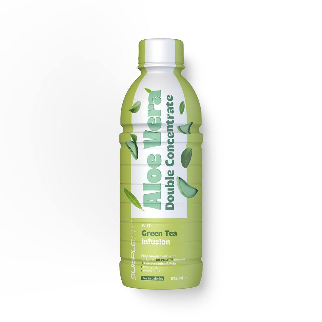 ALOE VERA jus et pulpe avec Thé Vert - 675 ml – photo 1