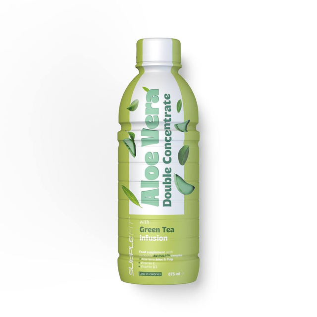 ALOE VERA jus et pulpe avec Thé Vert - 675 ml – photo 1