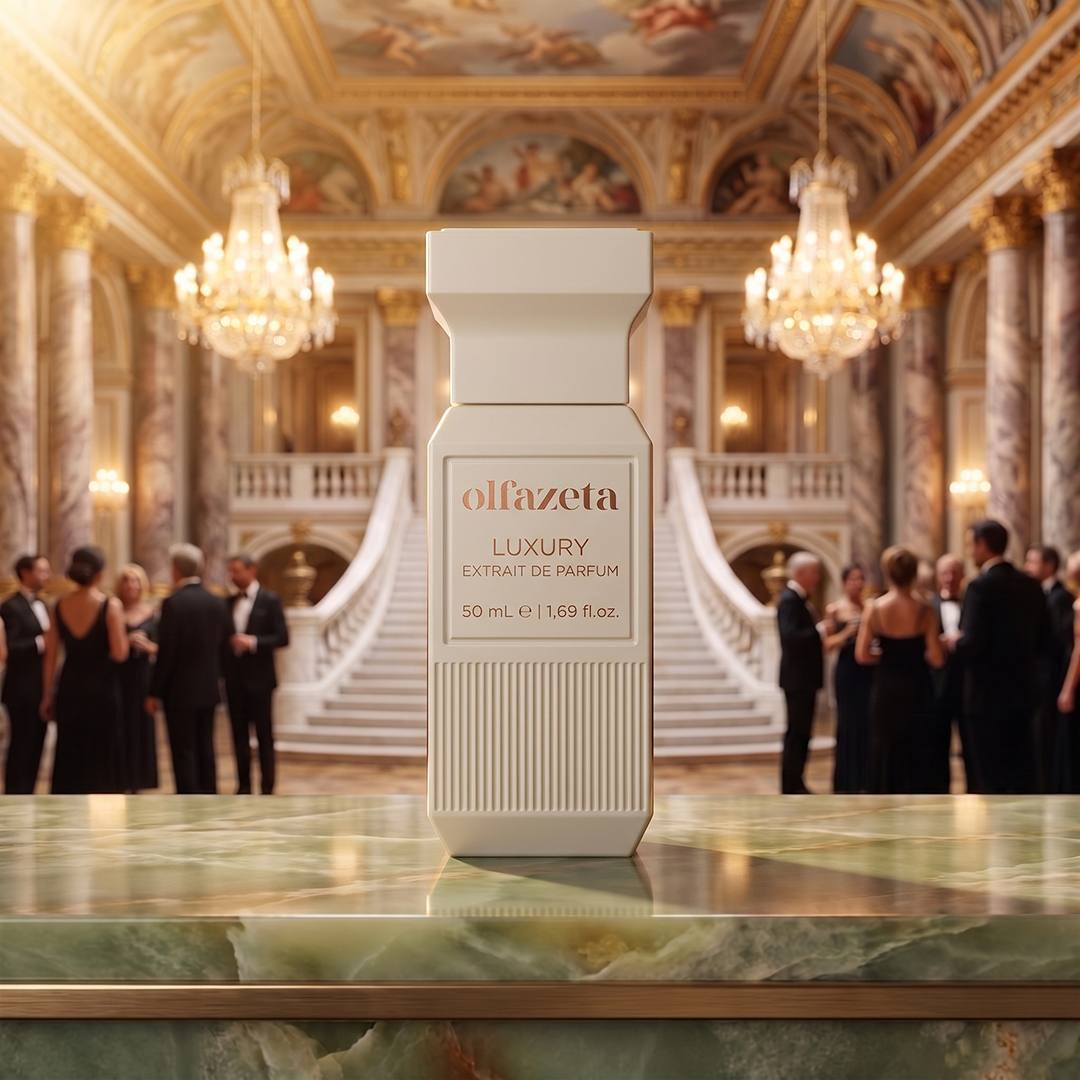 Parfum Chogan Amphera femme – visuel d'ambiance élégant, collection Luxury EuroEvent 2026